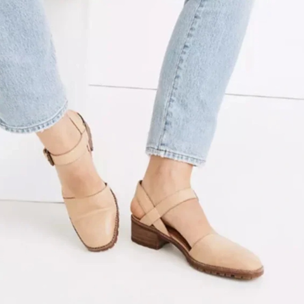 Madewell The Claudie Lugsole Mary Jane leather sandals . Size 8